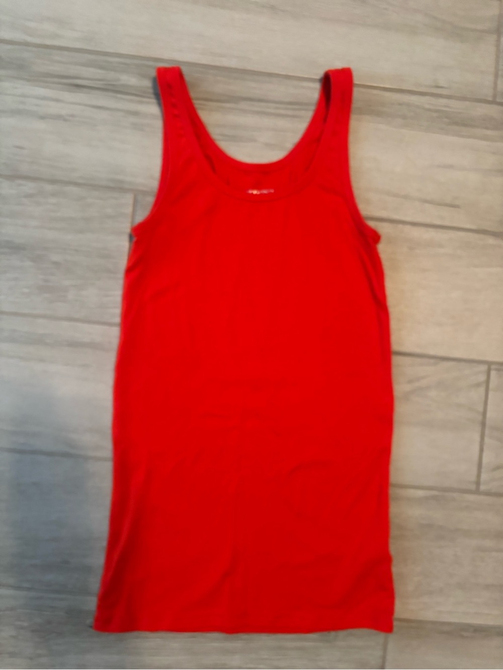 Merona Fitted Tank Top, Orange, Medium